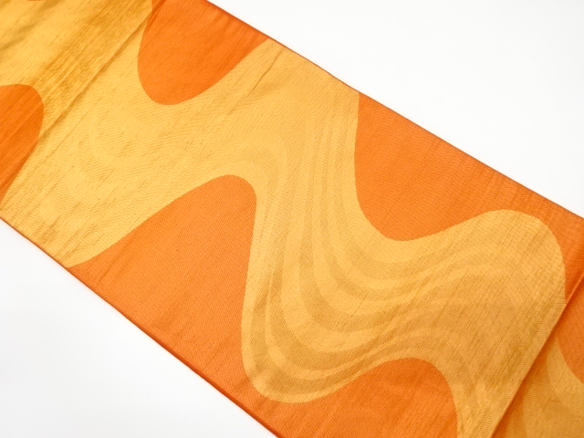JAPANESE KIMONO / ANTIQUE FUKURO OBI / SILK / WOVEN STREAM